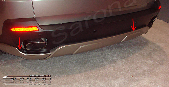 Custom BMW X5 Rear Add-on  SUV/SAV/Crossover Rear Lip/Diffuser (2007 - 2010) - $325.00 (Part #BM-011-RA)